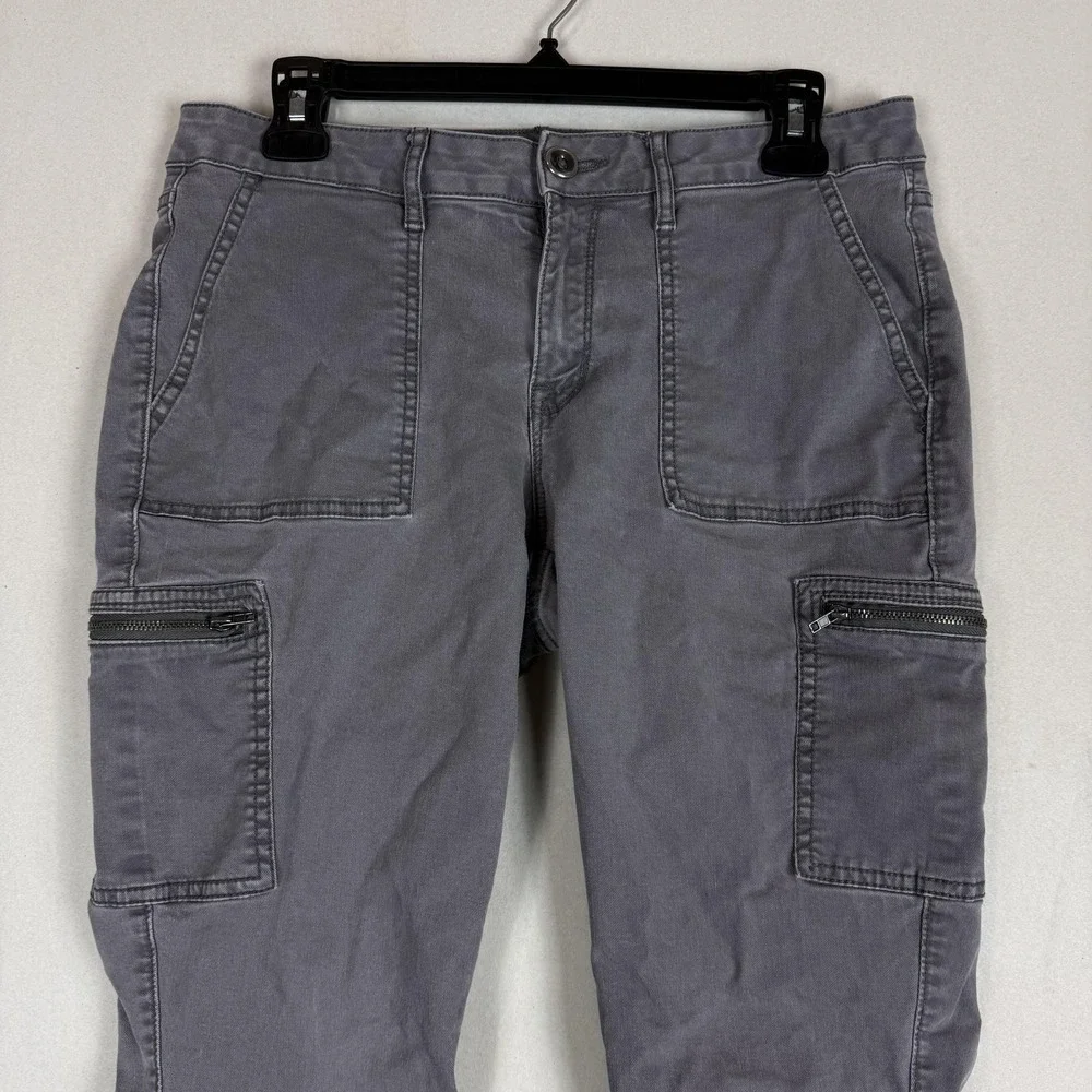 A.n.a A New Approach Pants Womens 29/8 Gray Cargo Skinny Ankle Twill Pockets
